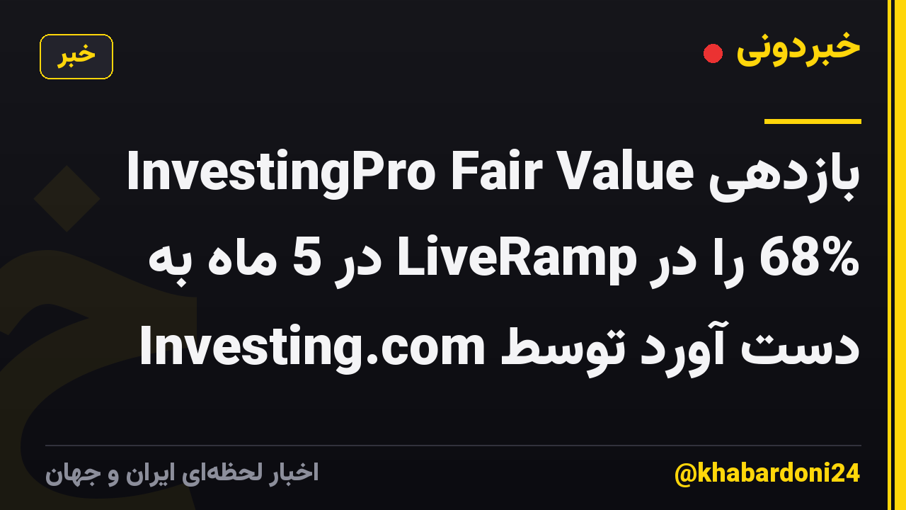 InvestingPro Fair Value بازدهی 68% را در LiveRamp در 5 ماه به دست آورد توسط Investing.com