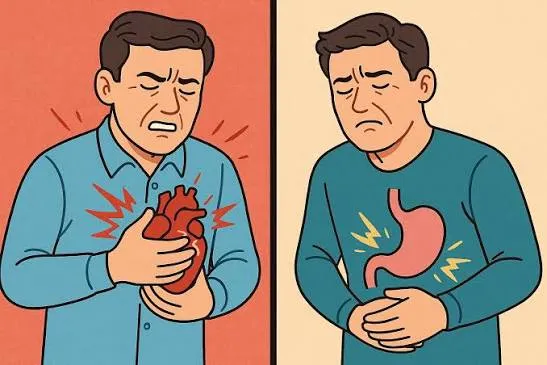 تفاوتهای حمله قلبی و رفلاکس معده
