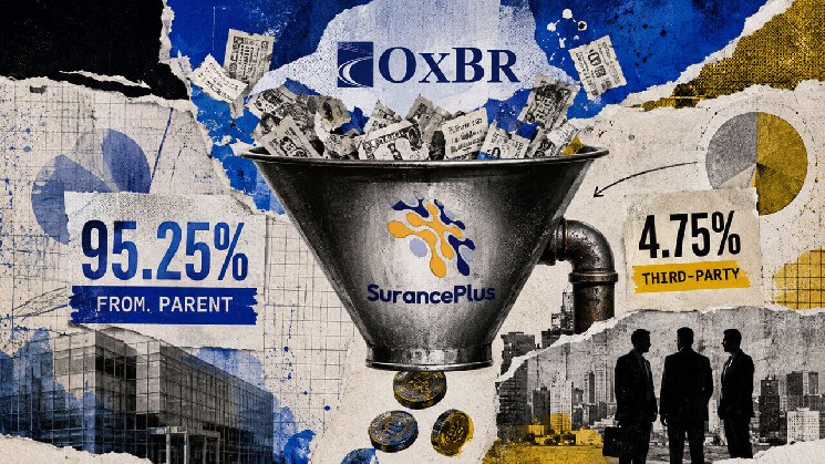 در داخل فروش بیمه اتکایی Solana که در آن شرکت مادر Oxbridge 95٪ از تقاضای توکن عمومی را تامین کرد.
