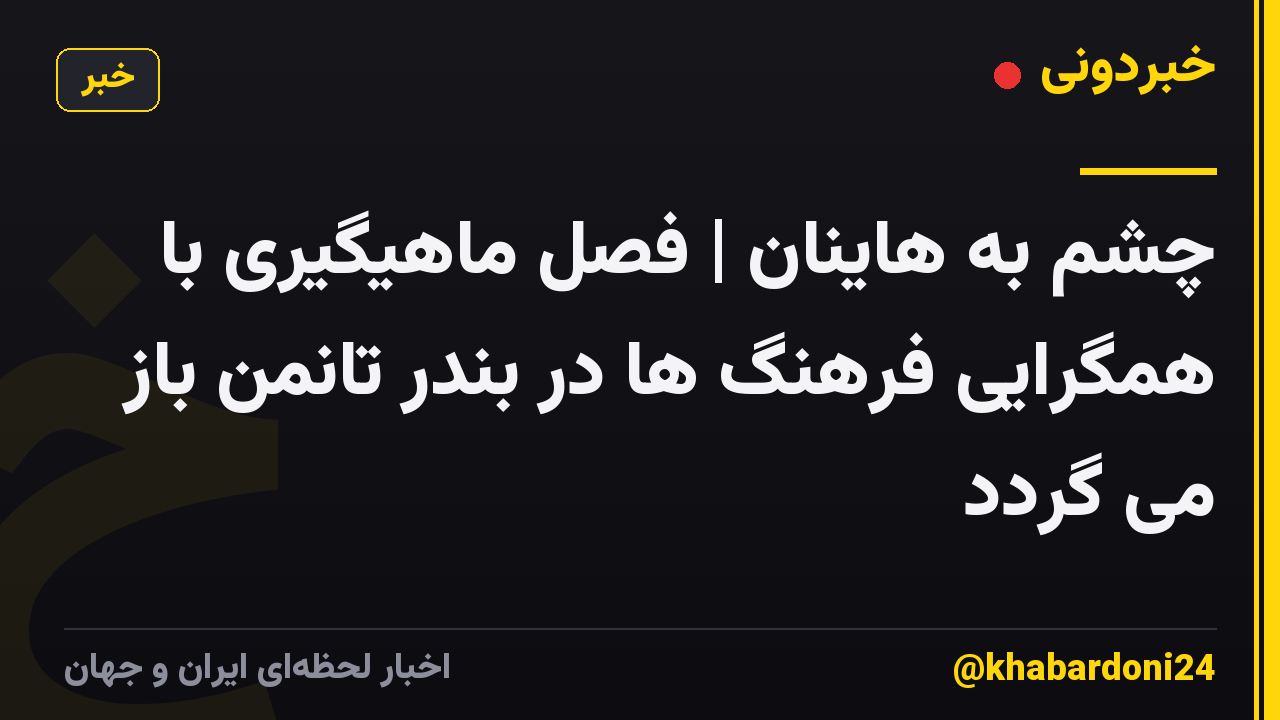 چشم به هاینان | فصل ماهیگیری با همگرایی فرهنگ ها در بندر تانمن باز می گردد