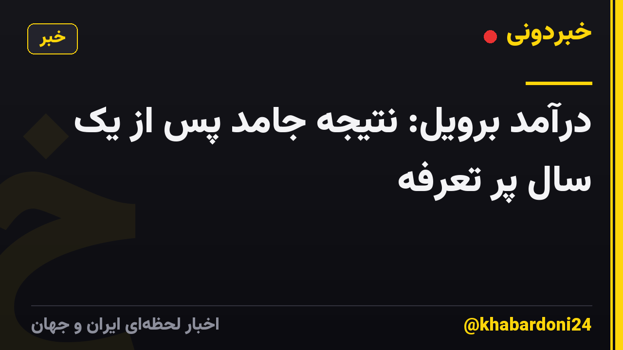 درآمد برویل: نتیجه جامد پس از یک سال پر تعرفه