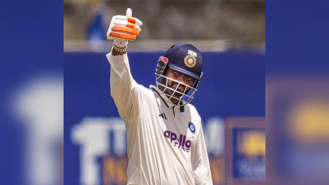 Rishabh Pant پس از تست باران هند و سریلانکا پیام ویژه ای به کارکنان Galle Ground ارسال کرد