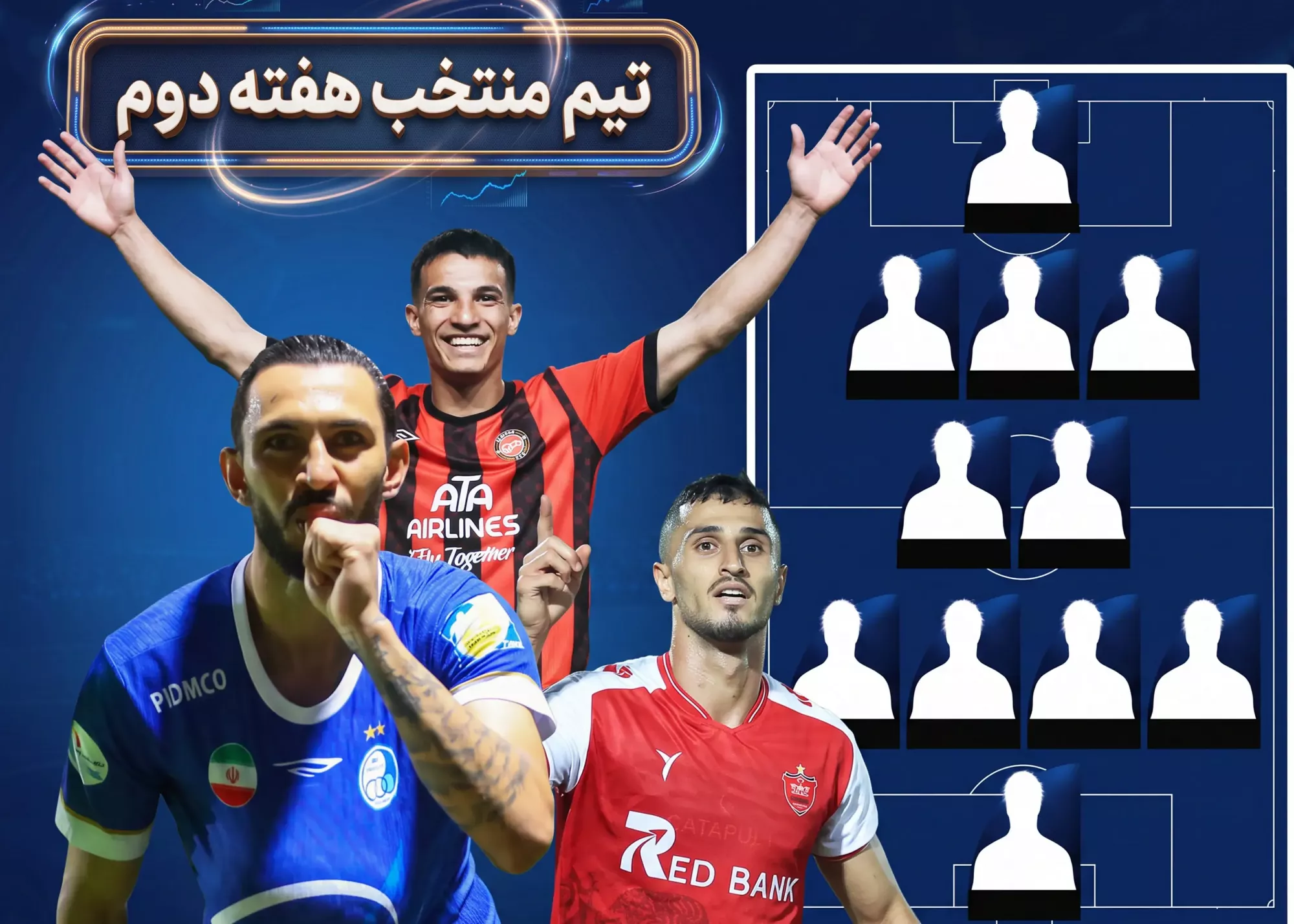 ستاره‌ها از جمع مدعیان آمدند؛/ تیم منتخب هفته دوم لیگ برتر