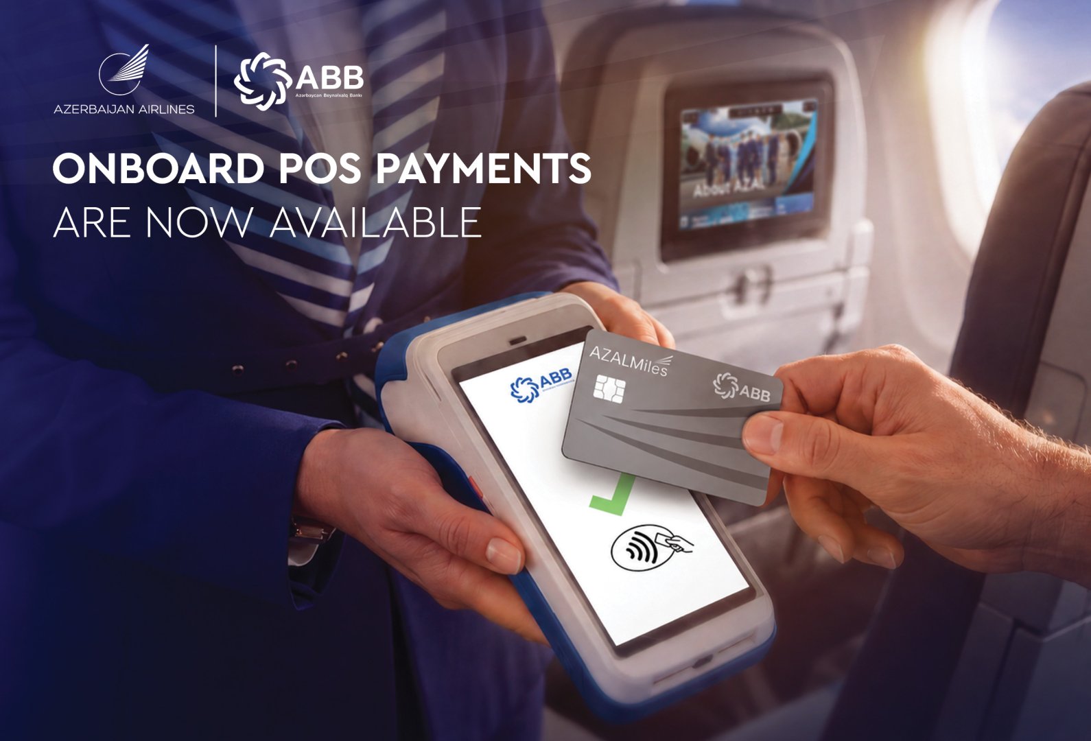 خطوط هوایی آذربایجان و ABB قابلیت پرداخت POS را راه اندازی کردند