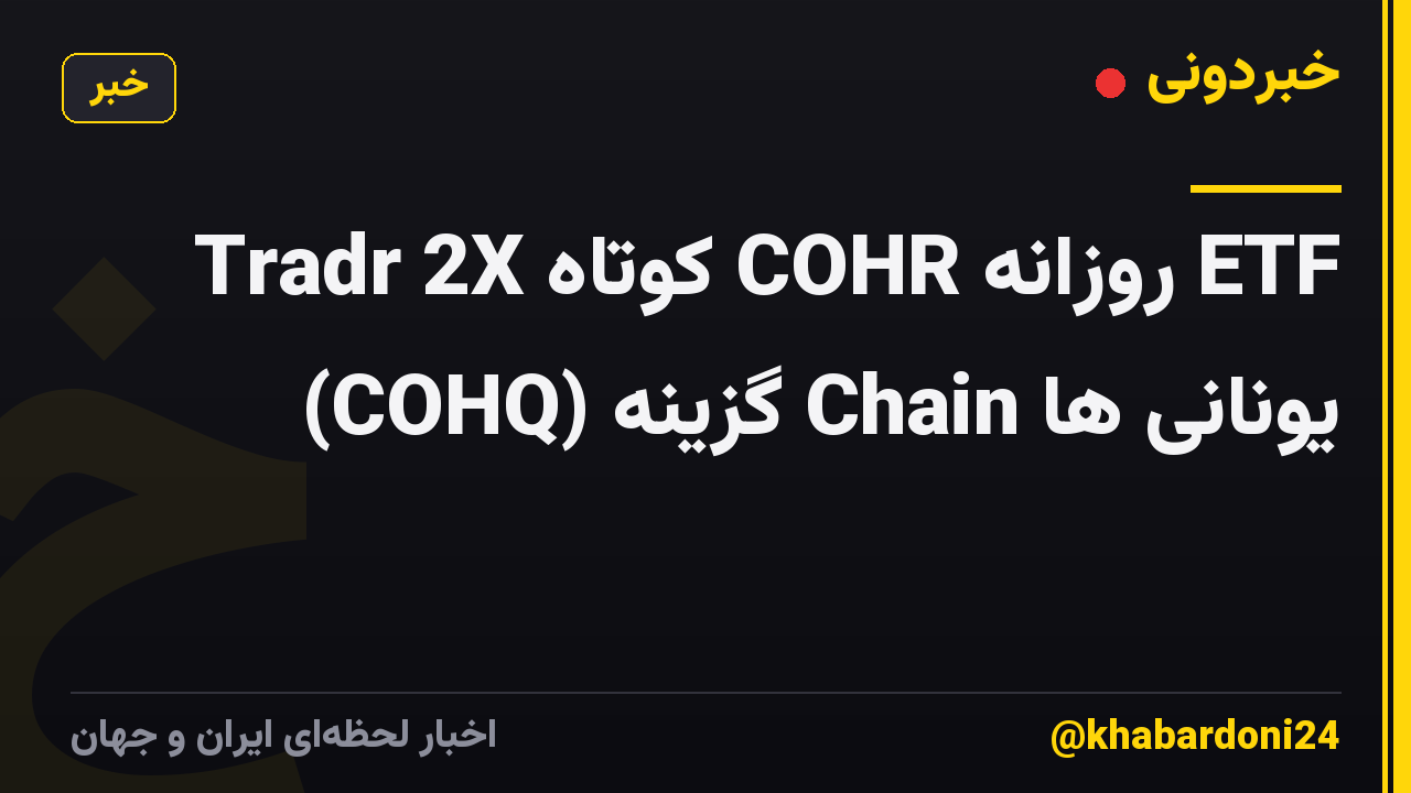 Tradr 2X کوتاه COHR روزانه ETF (COHQ) گزینه Chain یونانی ها