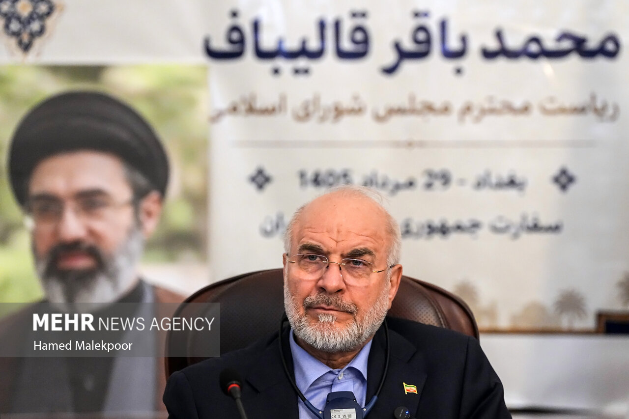 نشست هماندیشی فعالان اقتصادی ایرانی و عراقی با قالیباف در بغداد