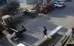 تصادف هولناک موتورسوار ۱۶ ساله با لیفتراک