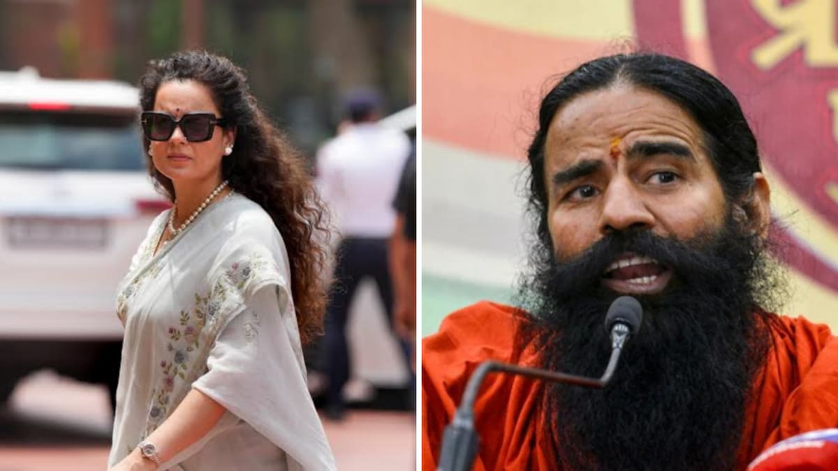 "از هر مرز نجابت عبور کرد": Kangana Ranaut به دلیل اظهارات زنان به Ramdev پاسخ داد