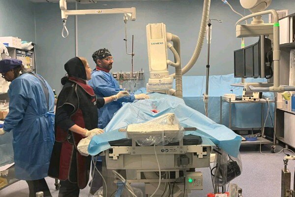 نجات بیمار مبتلا به سرطان ریه با مداخله پیشرفته عروقی در سنندج