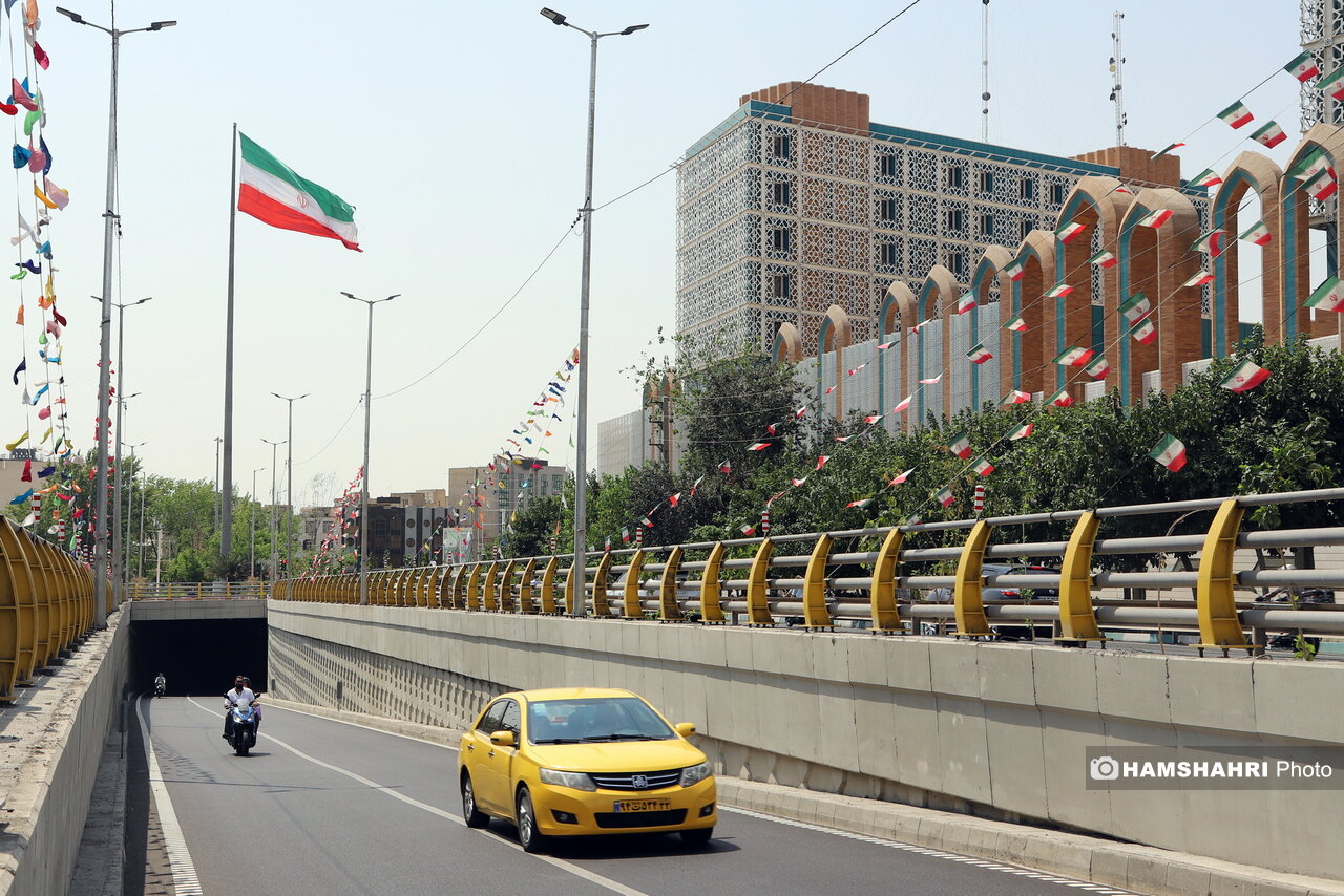 زیرگذر میدان سپاه یک ماه پس از افتتاح