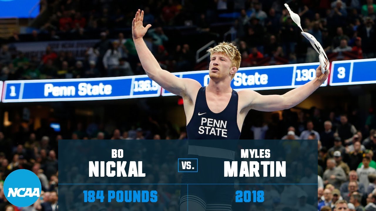 بو نیکال در مقابل مایلز مارتین: مسابقات قهرمانی کشتی NCAA 2018 (184 پوند)