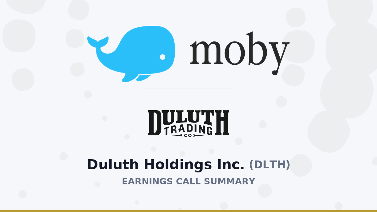 خلاصه فراخوان سود سه ماهه دوم سال 2026 Duluth Holdings Inc
