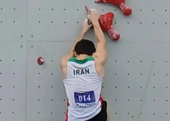 صعود علیپور به فینال چالش جهانی سنگنوردی شانگهای