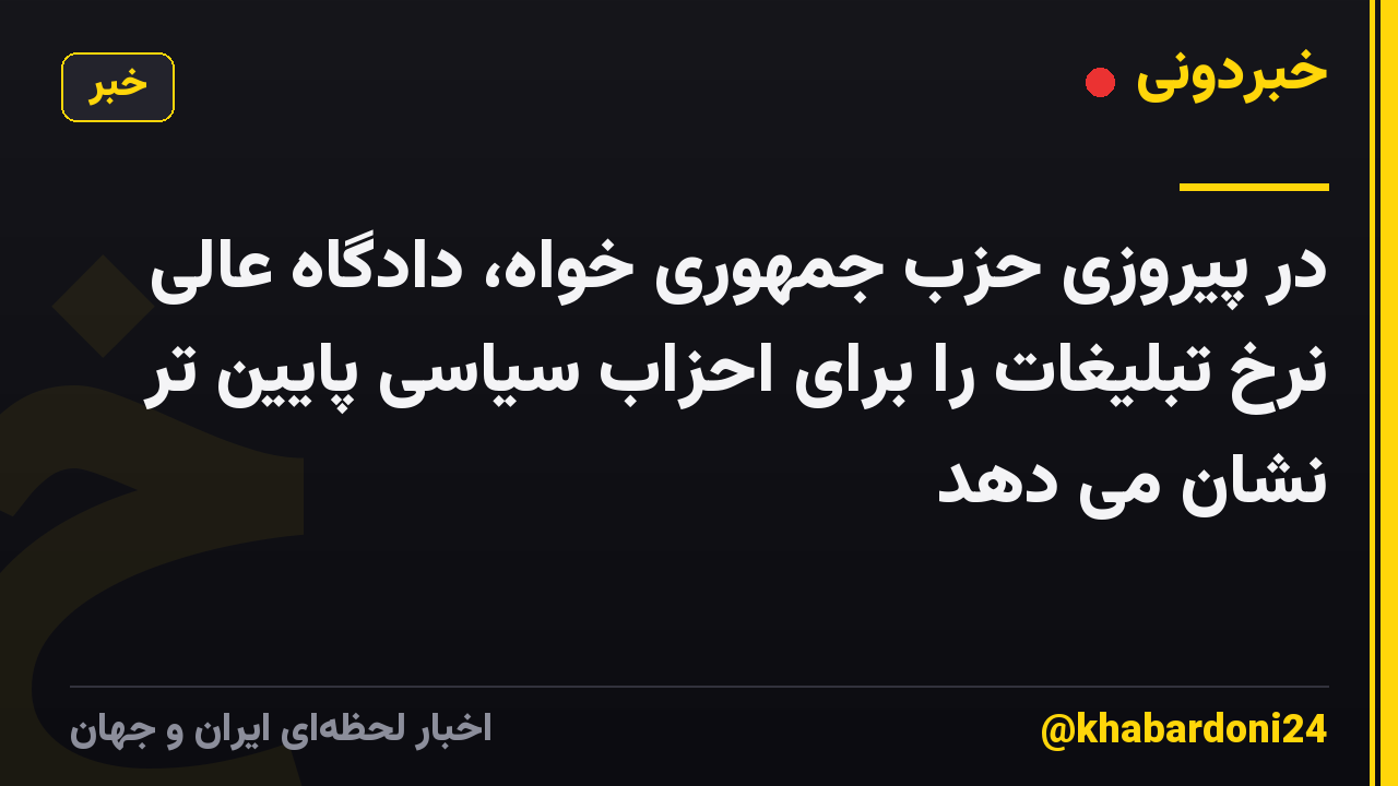 در پیروزی حزب جمهوری خواه، دادگاه عالی نرخ تبلیغات را برای احزاب سیاسی پایین تر نشان می دهد