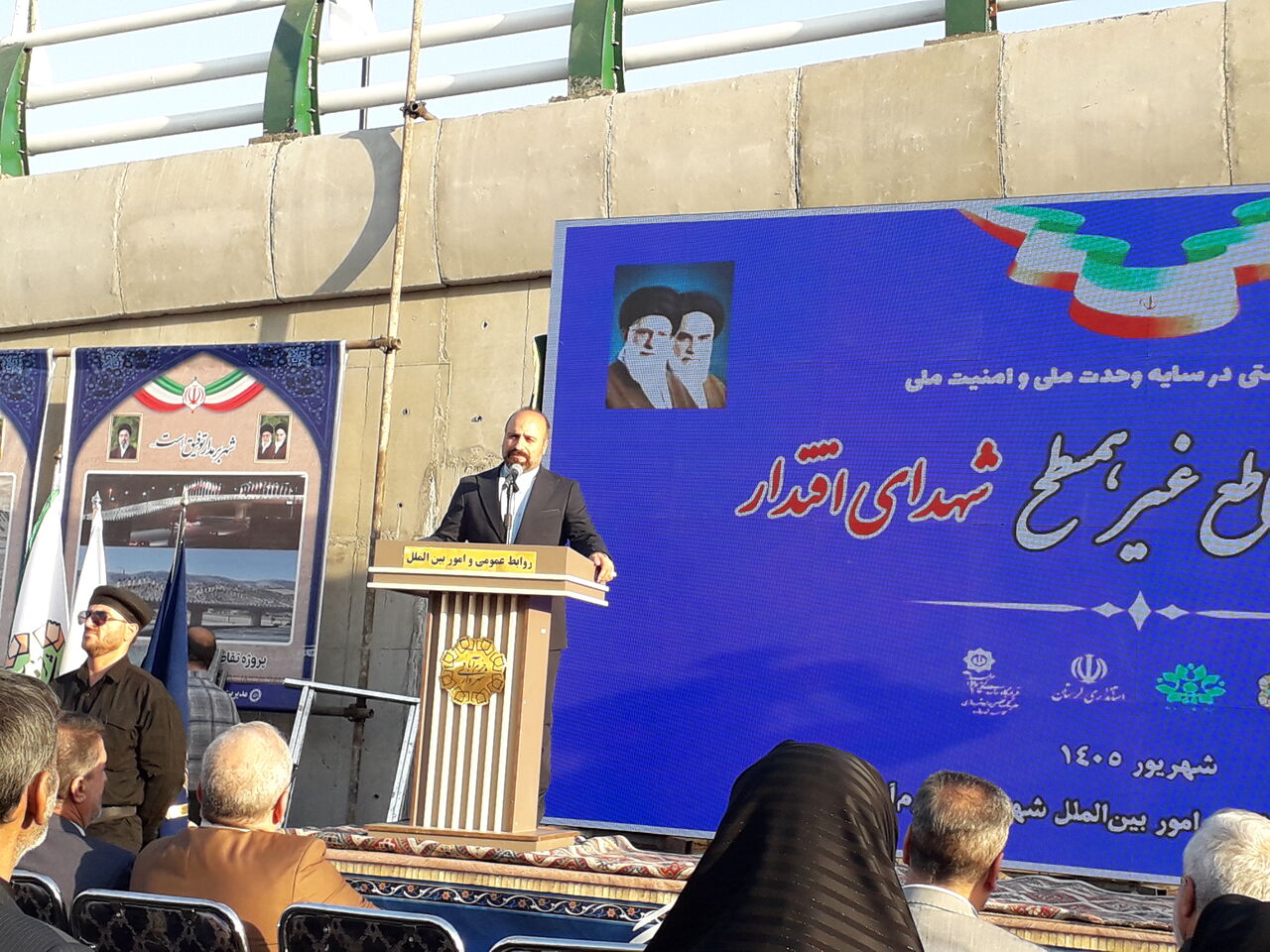 تقاطع غیرهمسطح ورودی شمال خرمآباد هشت ماه پیش از موعد بهرهبرداری شد