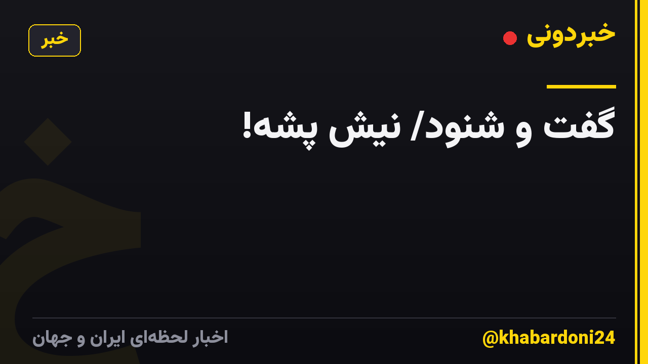 گفت و شنود/ نیش پشه!