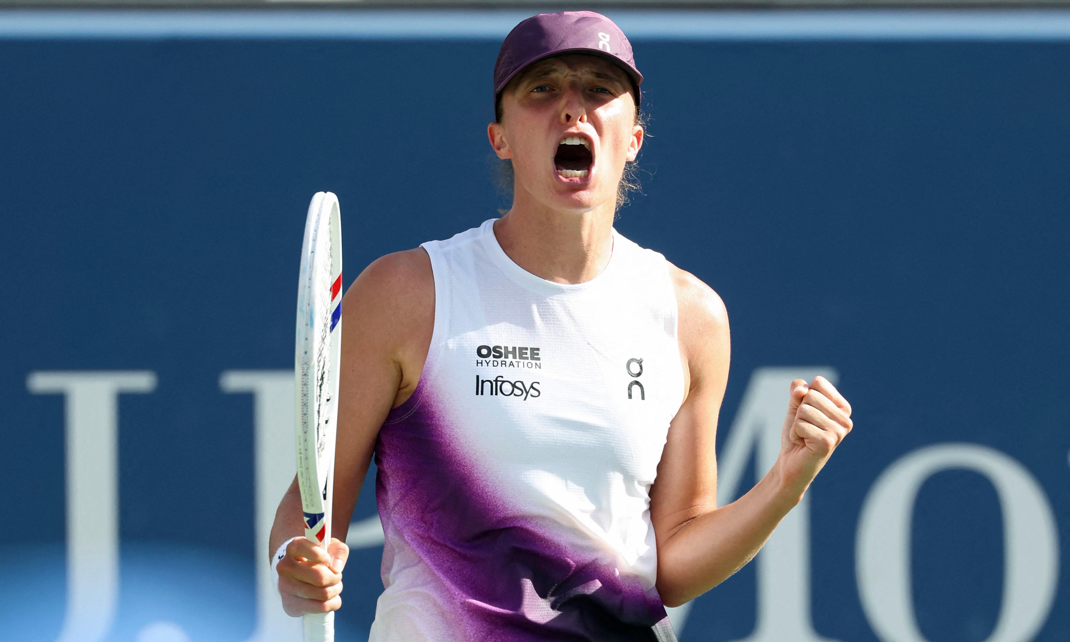US Open 2026: Swiatek به دور چهارم در دو ست تنگ