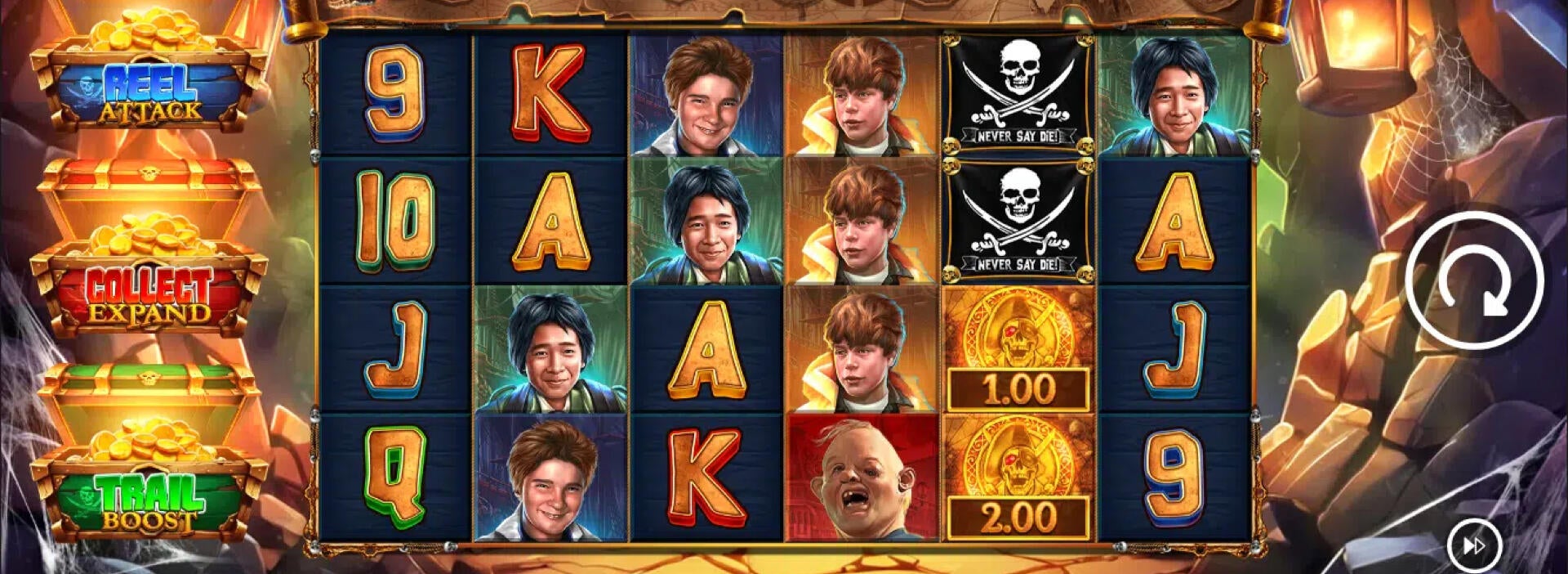 Goonies لیستی از بازی های جدید اضافه شده به هارد راک بت کازینو را برجسته می کند