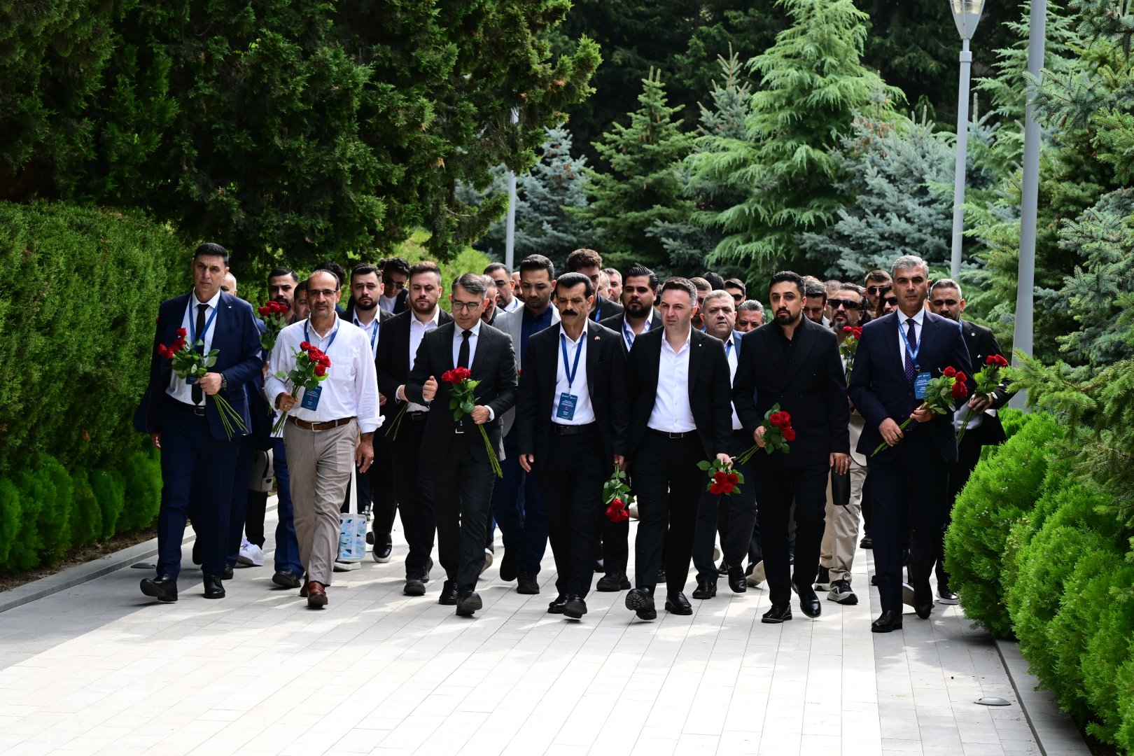 دیدار شخصیت های مذهبی آذربایجان از ترکیه، گرجستان و عراق به آذربایجان (عکس)