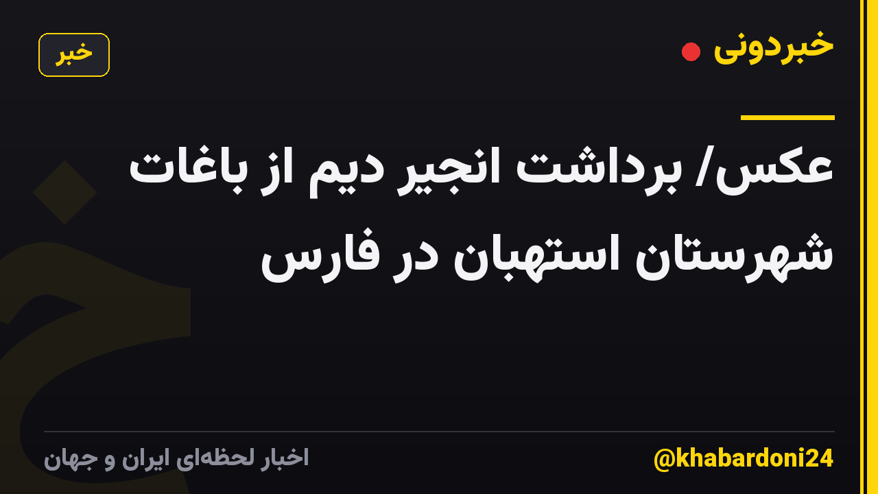 عکس/ برداشت انجیر دیم از باغات شهرستان استهبان در فارس