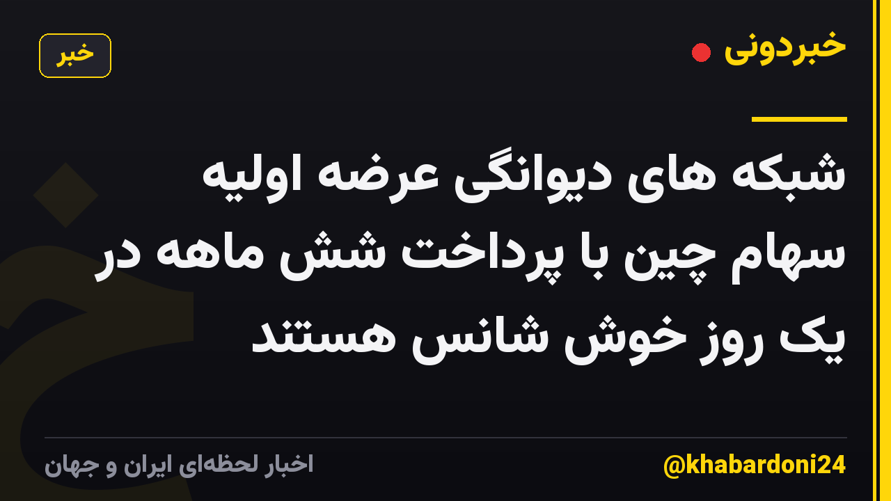 شبکه های دیوانگی عرضه اولیه سهام چین با پرداخت شش ماهه در یک روز خوش شانس هستند