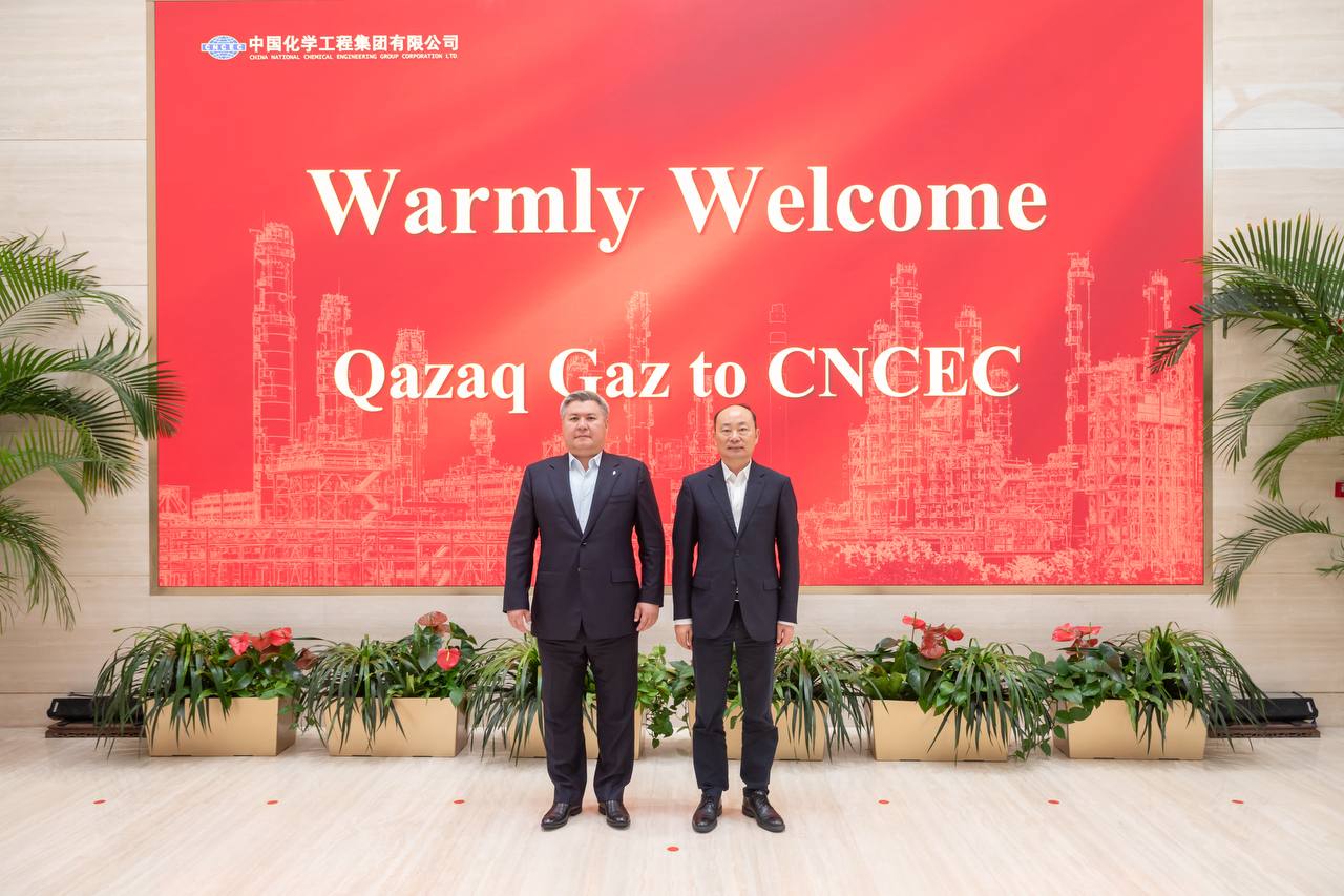 قزاق گاز و CNCEC مرحله بعدی پروژه نیروگاه گاز کاشاگان را بررسی کردند