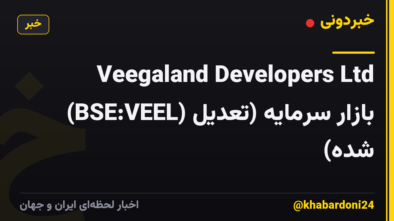 Veegaland Developers Ltd (BSE:VEEL) بازار سرمایه (تعدیل شده)