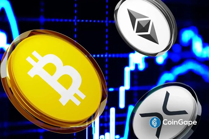 سقوط بیتکوین، اتریوم، XRP با افزایش شاخص سهام آمریکا به 5.4 درصد، احتمال افزایش نرخ فدرال رزرو به 74 درصد رسید.