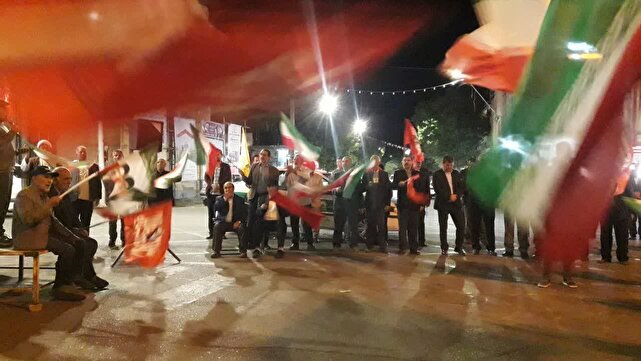 گزارش تصویری از مقاومت مردم انقلابی هریس مقابل دشمنان در تجمعات شبانه