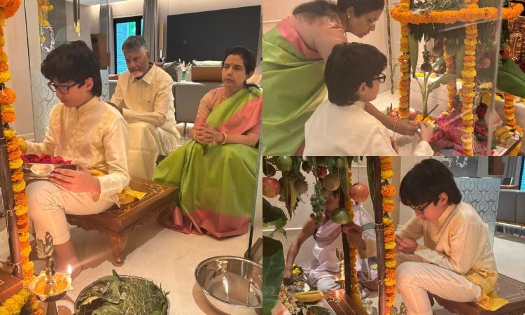 Naidu سلام های Ganesh Chaturthi را گسترش می دهد، عکس های خانوادگی را به اشتراک می گذارد