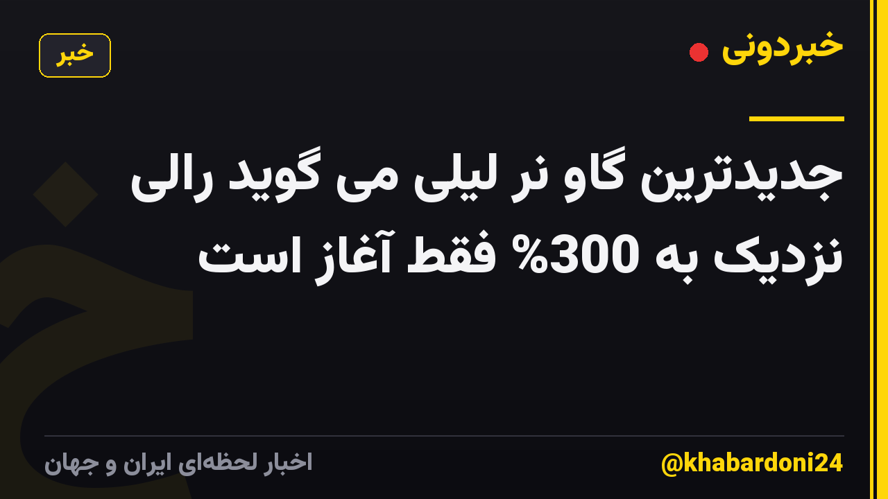 جدیدترین گاو نر لیلی می گوید رالی نزدیک به 300% فقط آغاز است