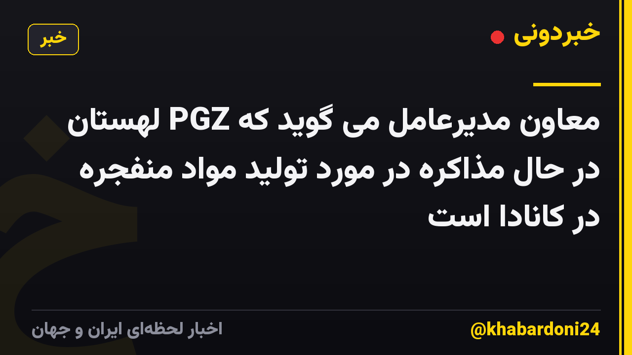 معاون مدیرعامل می گوید که PGZ لهستان در حال مذاکره در مورد تولید مواد منفجره در کانادا است