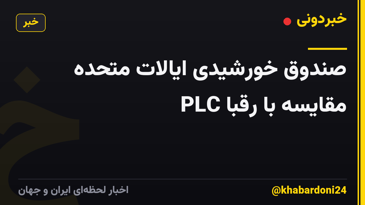 صندوق خورشیدی ایالات متحده PLC مقایسه با رقبا