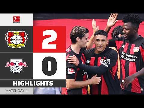 برد مهم در تاپ مچ! | BAYER 04 LEVERKUSEN - RB LEIPZIG | نکات برجسته | بازی چهارم - بوندسلیگا