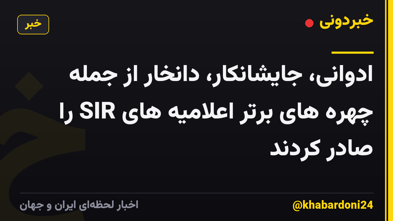 ادوانی، جایشانکار، دانخار از جمله چهره های برتر اعلامیه های SIR را صادر کردند