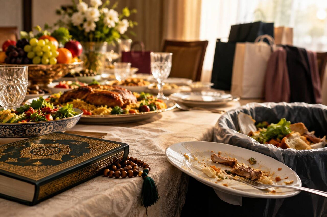 فکر میکنید اسراف فقط ریختن غذا در سطل زباله است؟ قرآن تعریف دیگری دارد