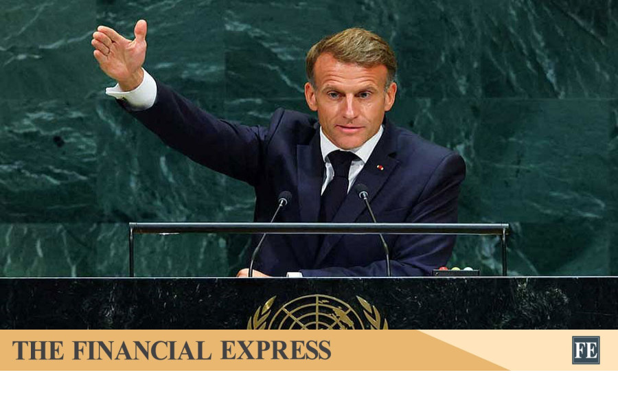 مکرون در وداع با سازمان ملل، دیپلماسی ترامپ در غزه را مظهر شرمساری خواند.