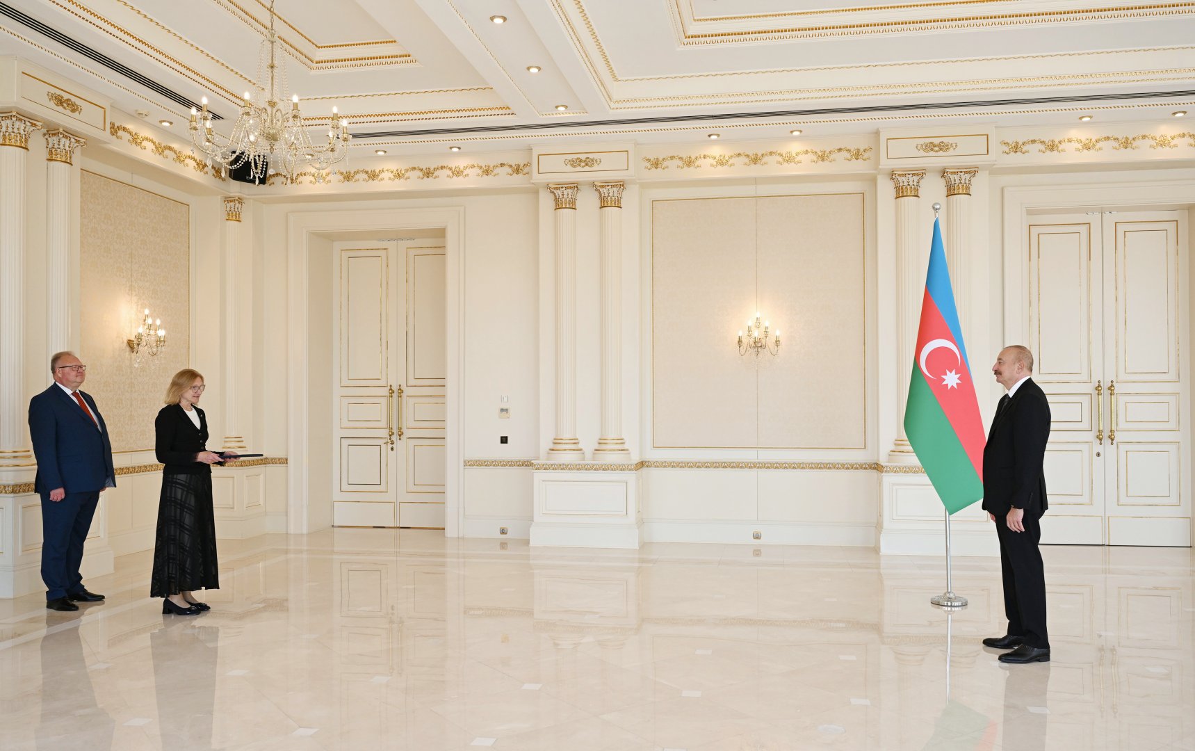 الهام علی اف، رئیس جمهور، سفیر جدید استونی در آذربایجان را پذیرفت (عکس)
