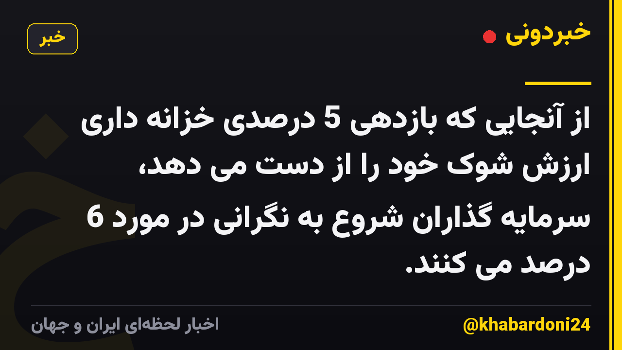 از آنجایی که بازدهی 5 درصدی خزانه داری ارزش شوک خود را از دست می دهد، سرمایه گذاران شروع به نگرانی در مورد 6 درصد می کنند.