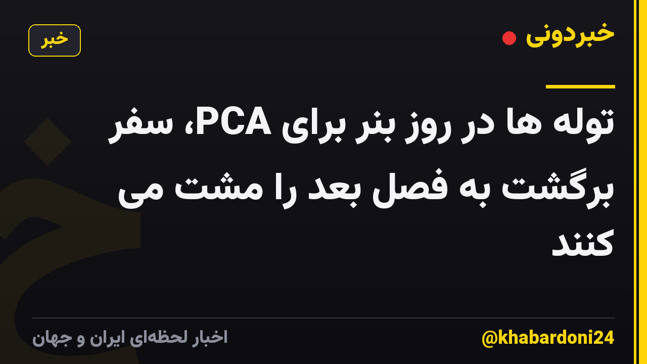 توله ها در روز بنر برای PCA، سفر برگشت به فصل بعد را مشت می کنند