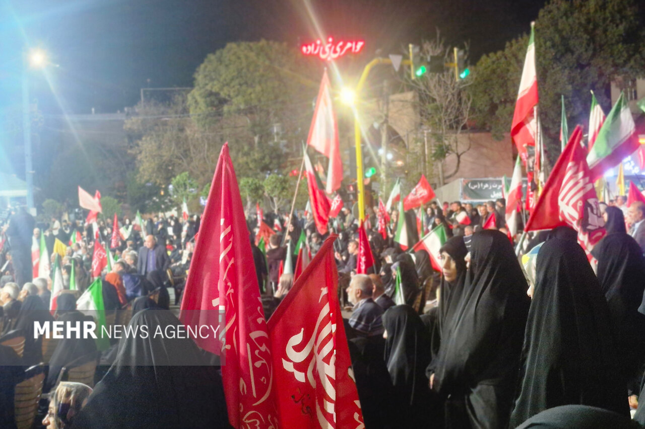 گنبدیها در شب ۲۰۸، همصدا پای آرمانهای انقلاب ایستادند