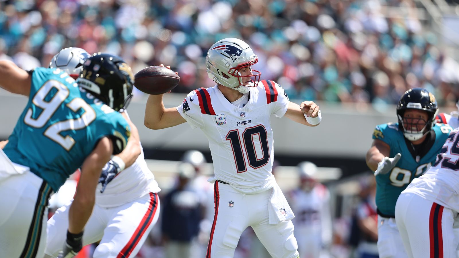 پوشش زنده BSJ: Jaguars 14، Patriots 3 (2nd) - گردش مالی دیگر Maye، Jags 162 یارد تا 90