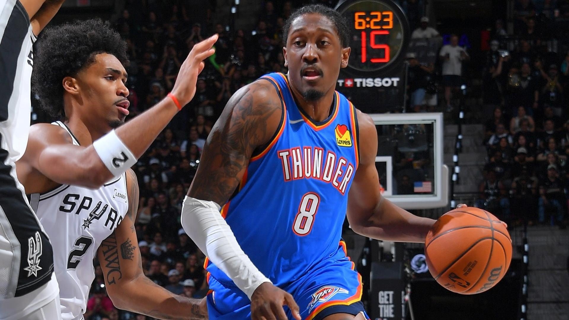 نکات برجسته NBA OKC اولین دیدار خود را با اسپرز برگزار می کند
